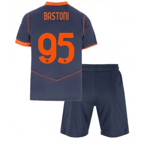 Inter Milan Alessandro Bastoni #95 Rezervni Dres za Dječji 2025-26 Kratak Rukavima (+ kratke hlače)
